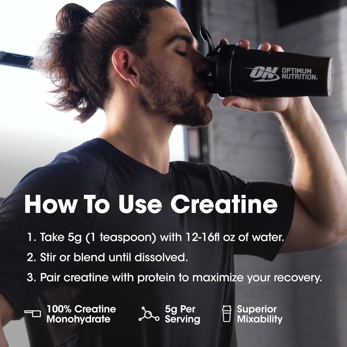 Optimum Nutrition Creatine Powder – Unflavored, 600g – 5g Micronized Creatine Monohydrate for Strength, Power & Recovery - Endnutrition.com