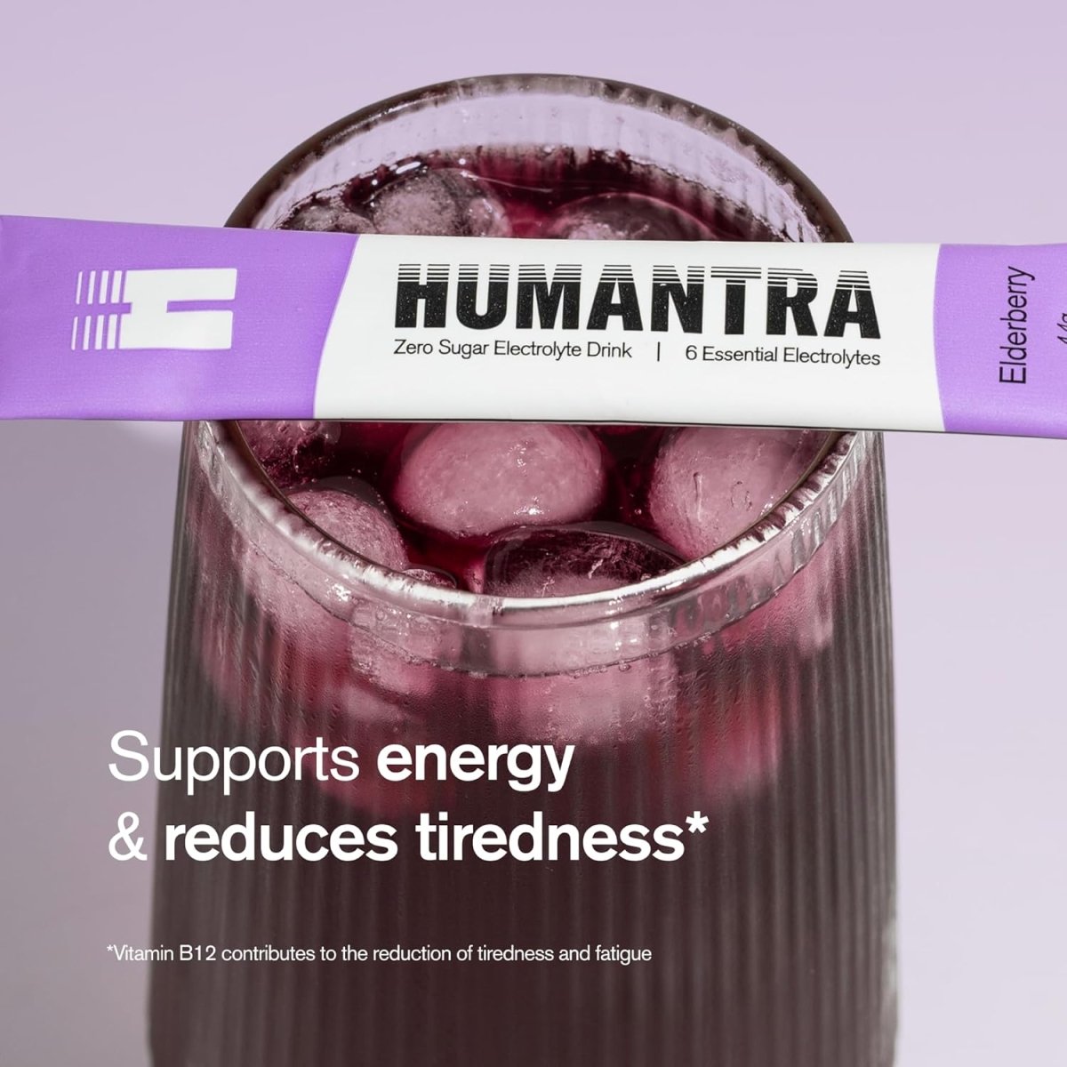 Humantra Electrolyte Powder – Elderberry (20 Sachets) | 6-Electrolyte Hydration | Plant-Based, Vegan, Sugar Free & Gluten Free - END General Trading