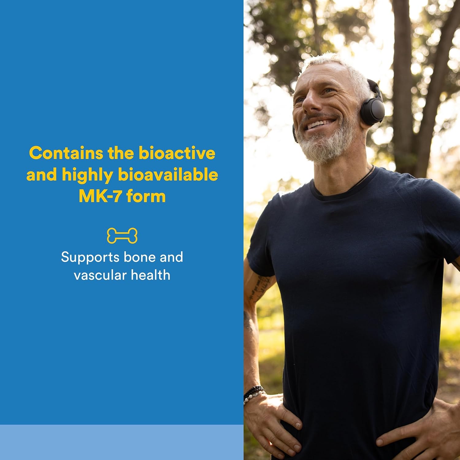 Natural Factors Vitamin K2 – 100 mcg – 60 Veg Capsules – Bone Strength, Heart Health & Calcium Support