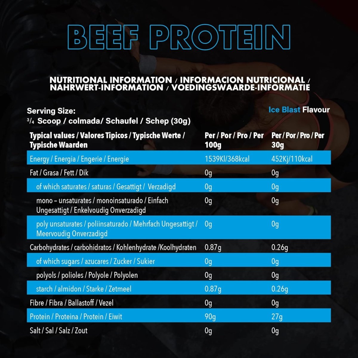 NXT Nutrition Beef Protein Isolate – Ice Blast – 1.8 kg – Dairy‑Free High Protein Powder - END Nutrition