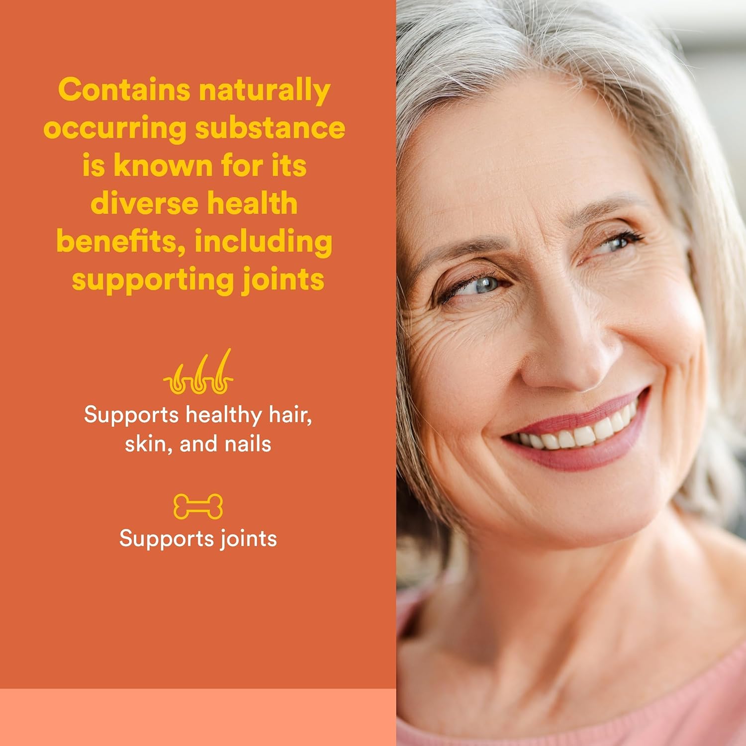 Natural Factors MSM – 1000 mg – 90 Capsules – Joint, Hair, Skin & Nail Support