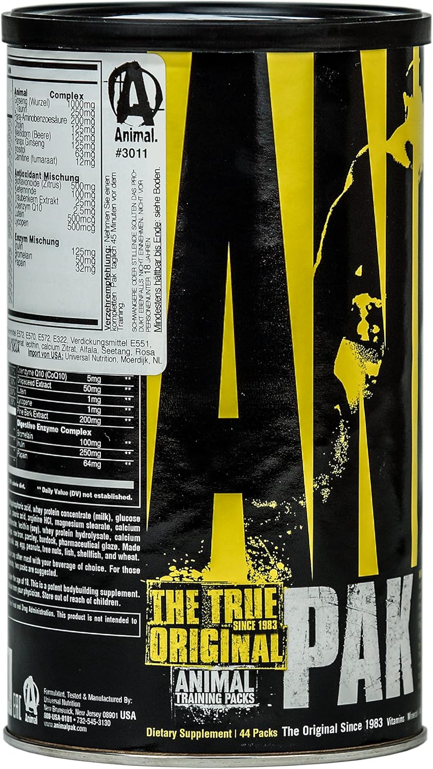 Universal Nutrition Animal Pak – Multivitamin & Performance Complex – Strength, Recovery & Immunity – 44 Packs
