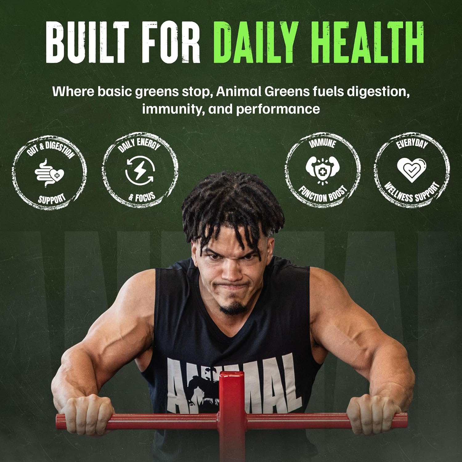 Universal Nutrition Animal Daily Greens – Superfood & Antioxidant Blend – Immunity, Digestion & Wellness – 30 Packs