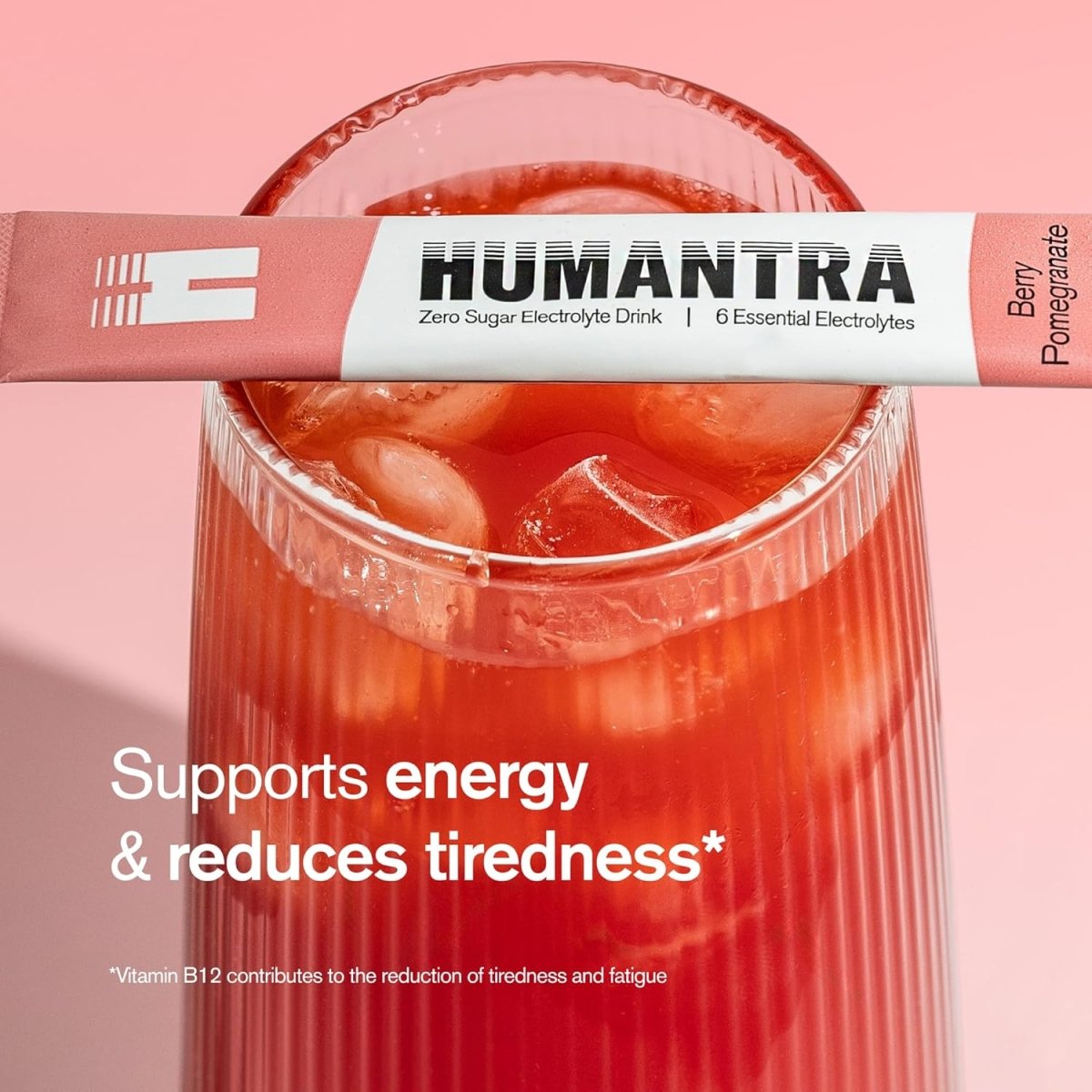 Humantra Electrolyte Powder – Berry Pomegranate (20 Sachets) | 6-Electrolyte Hydration | Plant-Based, Vegan, Sugar Free & Gluten Free - END General Trading