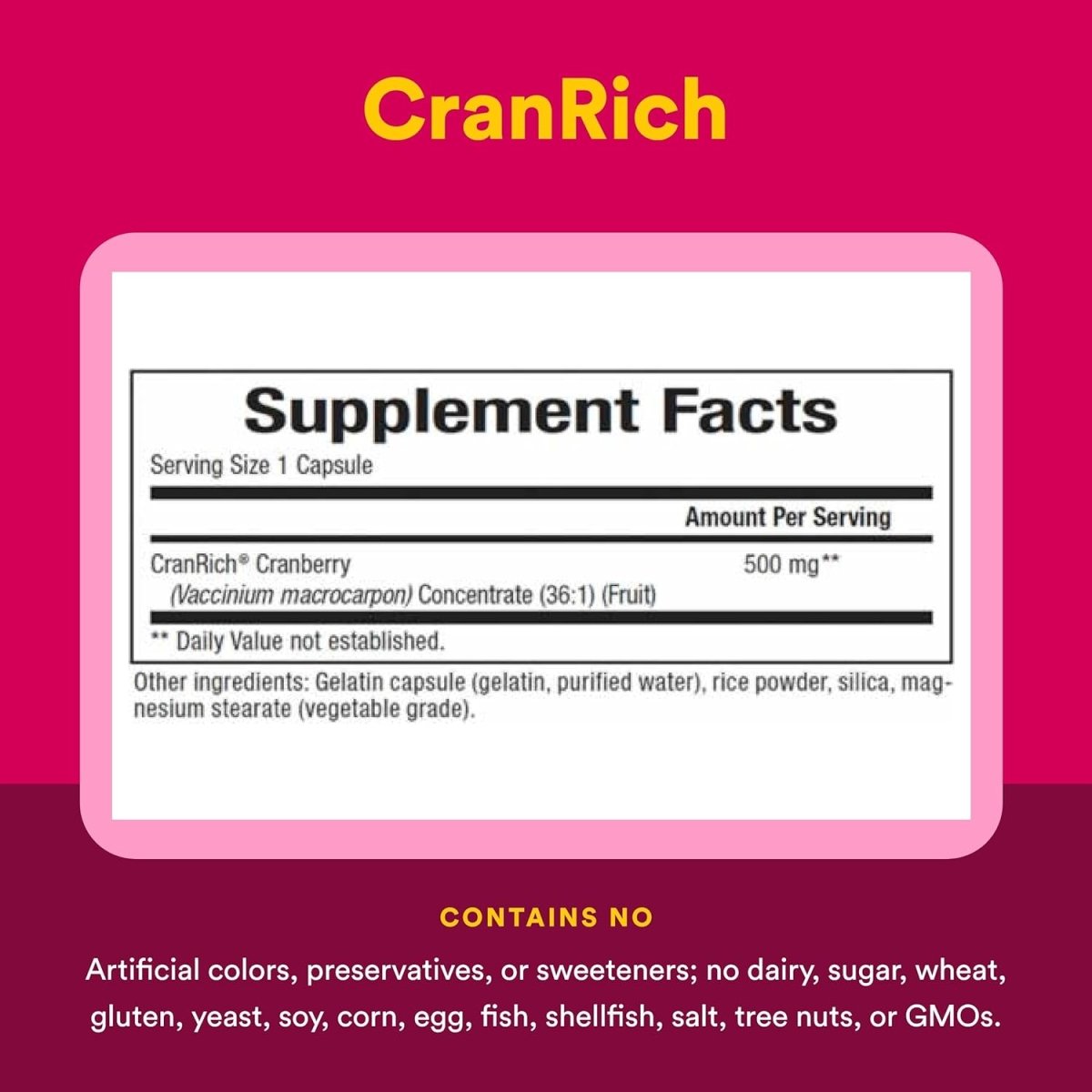 Natural Factors CranRich Super Strength Cranberry – 180 Capsules – Antioxidant Support & Urinary Tract Health - END Nutrition