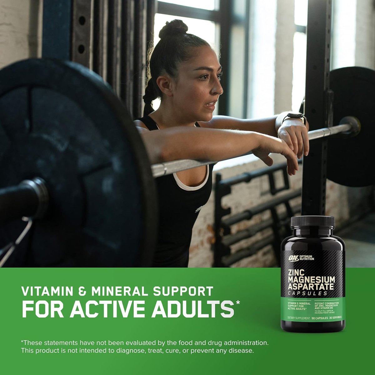 Optimum Nutrition ZMA Supplement| Zinc Magnesium Aspartate | Unflavored | Recovery & Sleep 90 Caps - Endnutrition.com