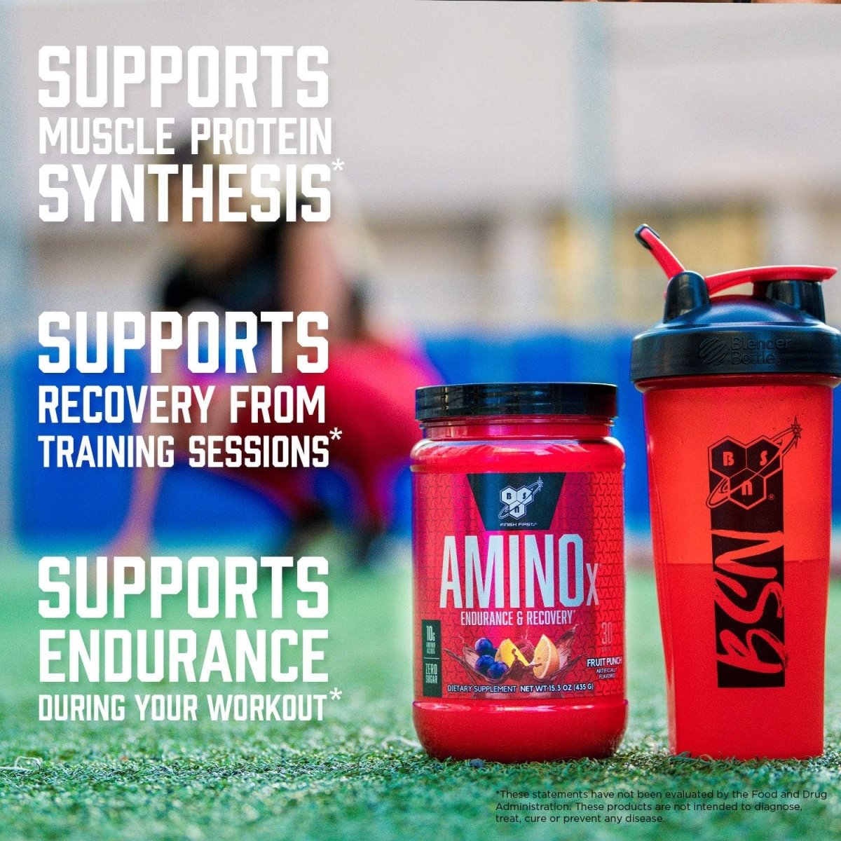BSN Amino X – 10g Amino Acid & BCAA Blend (2:1:1) | Blue Raspberry | Caffeine-Free | Keto-Friendly | 30 Servings - Endnutrition.com