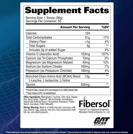 GAT Carbotein High Performance Glycogen Loader Orange 3.85 lbs Carbohydrate Powder Endurance Fuel - END Nutrition
