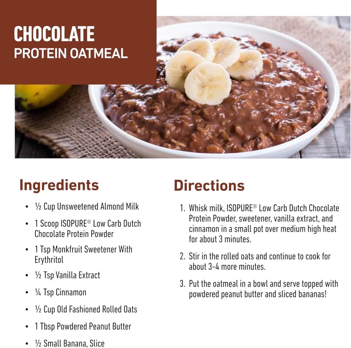 Isopure Low Carb Whey Protein Isolate Powder– Dutch Chocolate, 3 lbs, 25g|Protein| Keto Friendly - Endnutrition.com