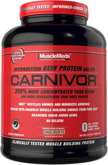 MuscleMeds Carnivor Beef Protein Isolate 4lb HALAL–Muscle Building Protein,Lactose-Free BCAA Support