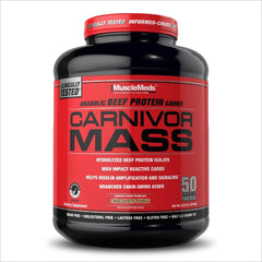 MuscleMeds Carnivor Mass Anabolic Beef Protein Gainer – Chocolate Fudge 6 lbs