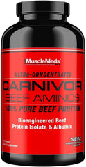 MuscleMeds Carnivor Beef Aminos 300 Tablets – BCAA & Creatine Muscle Recovery Support