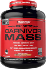 MuscleMeds Carnivor Mass Gainer 6lb – Beef Protein, High-Calorie Muscle Gain with Creatine