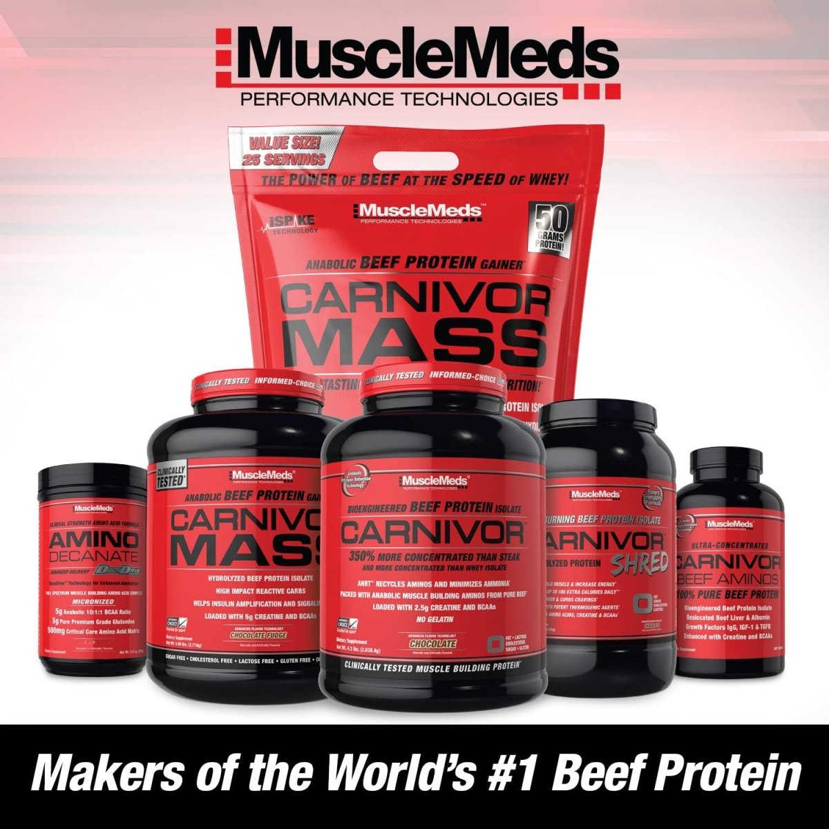 MuscleMeds Carnivor Beef Protein Isolate Cookies & Cream 4lb – 23g Protein, Lactose - Free, Sugar - Free Muscle Builder, 56 Servings - END Nutrition