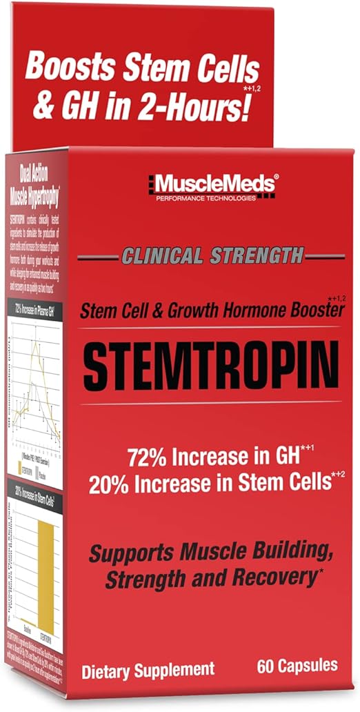 MuscleMeds Stemtropin GH Booster – Stem Cell & Growth Support Supplement (60 Capsules) - END Nutrition