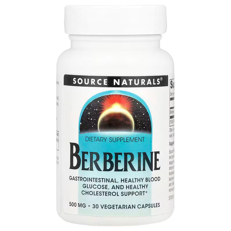 Source Naturals Berberine – 500 mg – 30 Vegetarian Capsules  - endnutrition.com