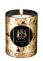 Atkinsons Rum & Chestnut Duet Scented Candle
