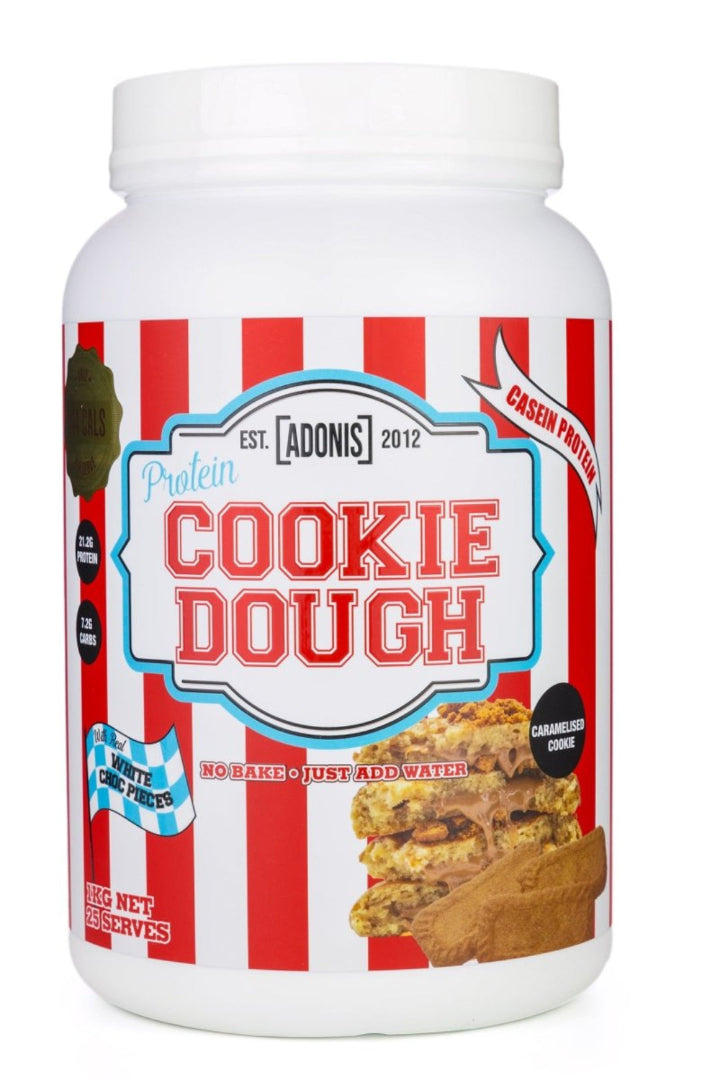 Adonis Caramelised Cookie Dough 1kg | High Protein Biscoff Flavor - END Nutrition