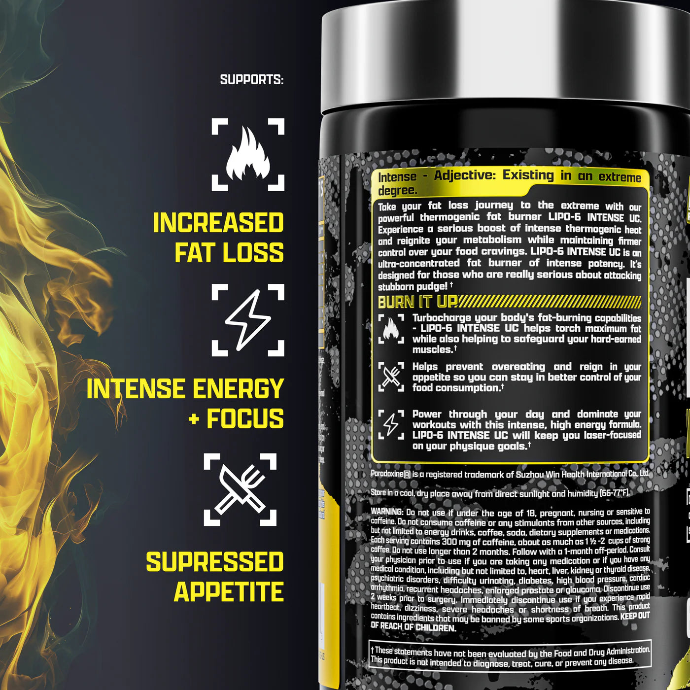 Nutrex Lipo‑6 Black Intense Ultra Concentrate 60 Capsules | Belly Fat Burner,  Support Energy