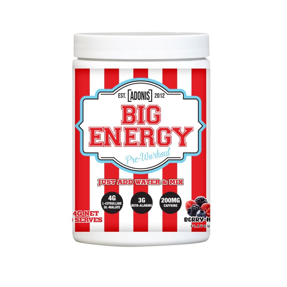 Pre Workout Mango Raspberry Adonis Big Energy Pre Workout Mango Nectar 414g | Explosive Energy & F ...