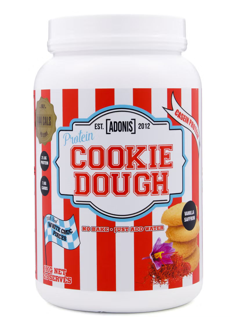 Adonis Vanilla Saffron Cookie Dough 1kg – Protein Snack – END Nutrition