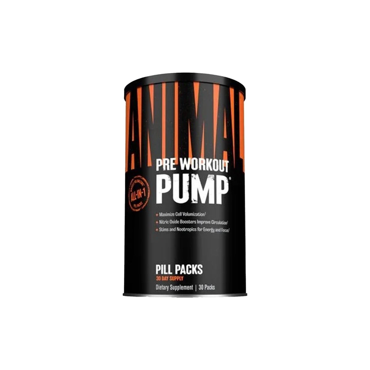 Universal Nutrition Animal Pump – 30 Packs – Pre‑Workout Nitric Oxide & Muscle Pump Formula - endnutrition.com