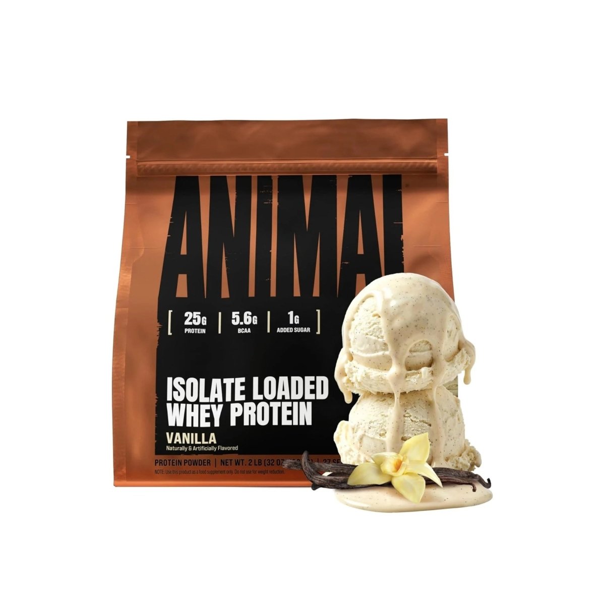 Universal Nutrition Animal Isolate Loaded Whey Protein – Fast Recovery & Lean Muscle – Vanilla Flavor – 2 lb - endnutrition.com