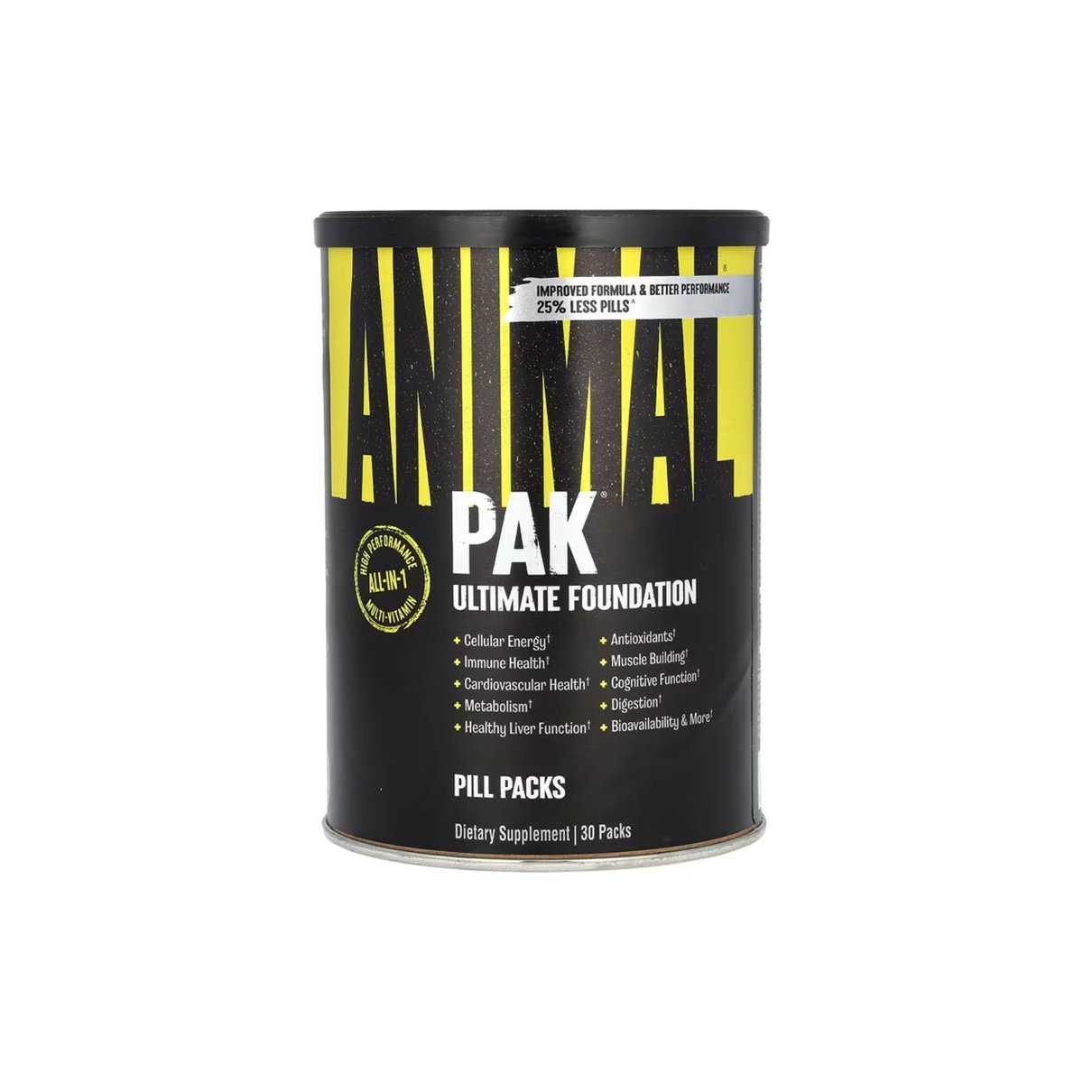 Universal Nutrition Animal Pak Ultimate Foundation – Multivitamin & Performance Complex – Strength, Recovery & Immunity – 30 Packs - endnutrition.com
