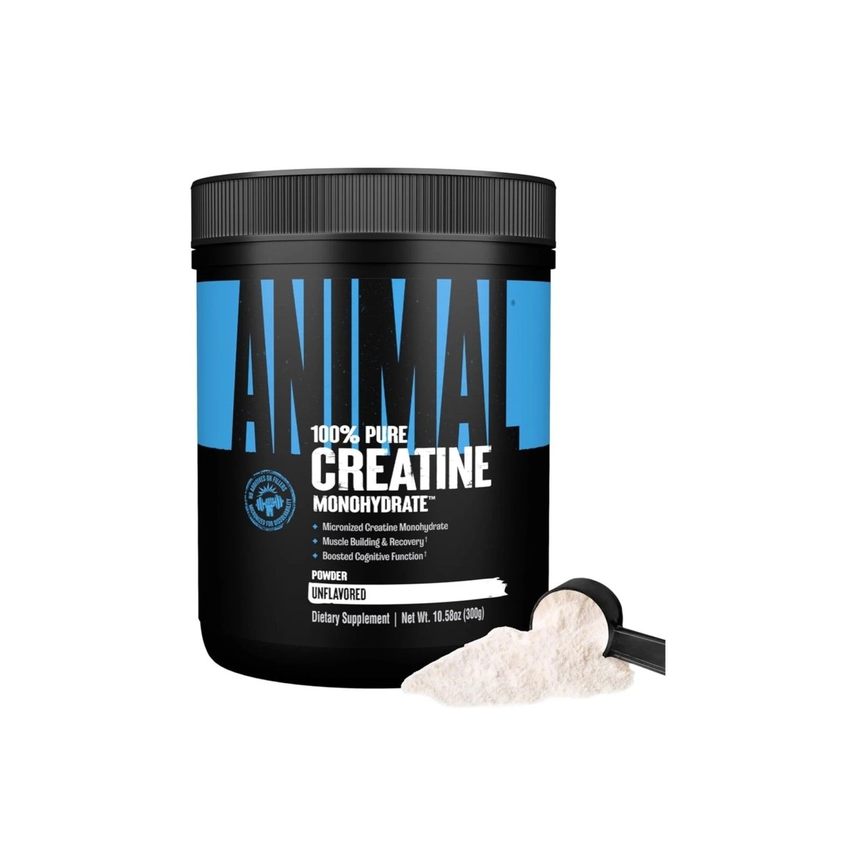 Animal Creatine Monohydrate Powder – Micronized for Muscle Recovery, Cellular Energy & Daily Wellness – Unflavored 300 g - endnutrition.com