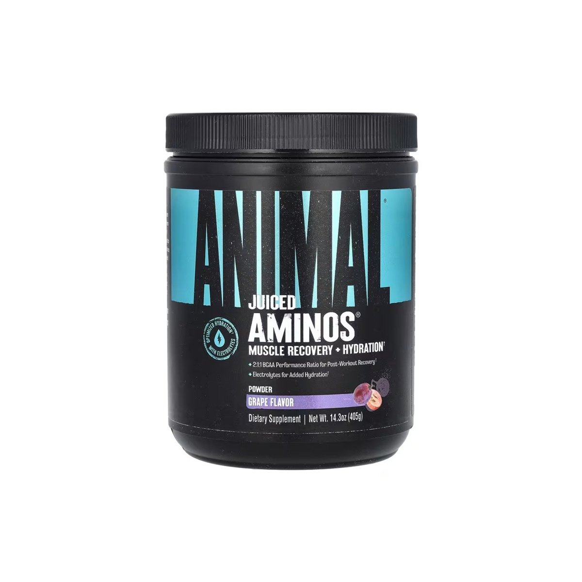 Universal Nutrition Animal Juiced Aminos – BCAA & EAA Recovery Formula – Muscle Repair, Endurance & Hydration – Grape Powder – 405g - endnutrition.com