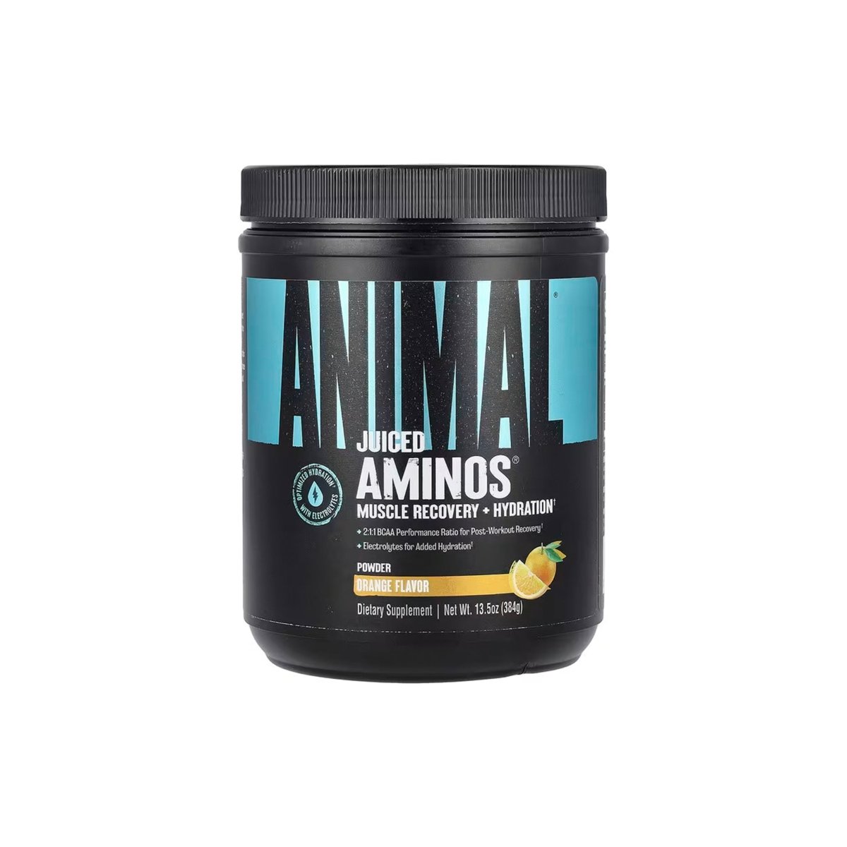 Universal Nutrition Animal Juiced Aminos – BCAA & EAA Recovery Formula – Muscle Repair, Endurance & Hydration – Orange Powder – 384 g - endnutrition.com