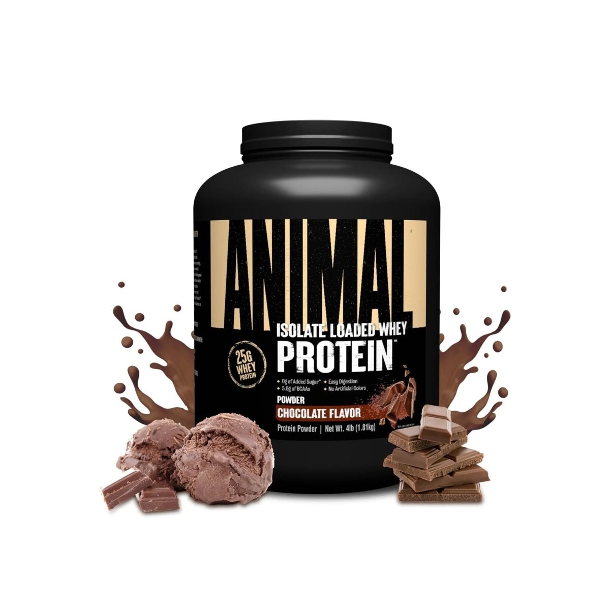 Universal Nutrition Animal Whey Isolate Protein Powder– Chocolate Flavor – 4 lbs - endnutrition.com