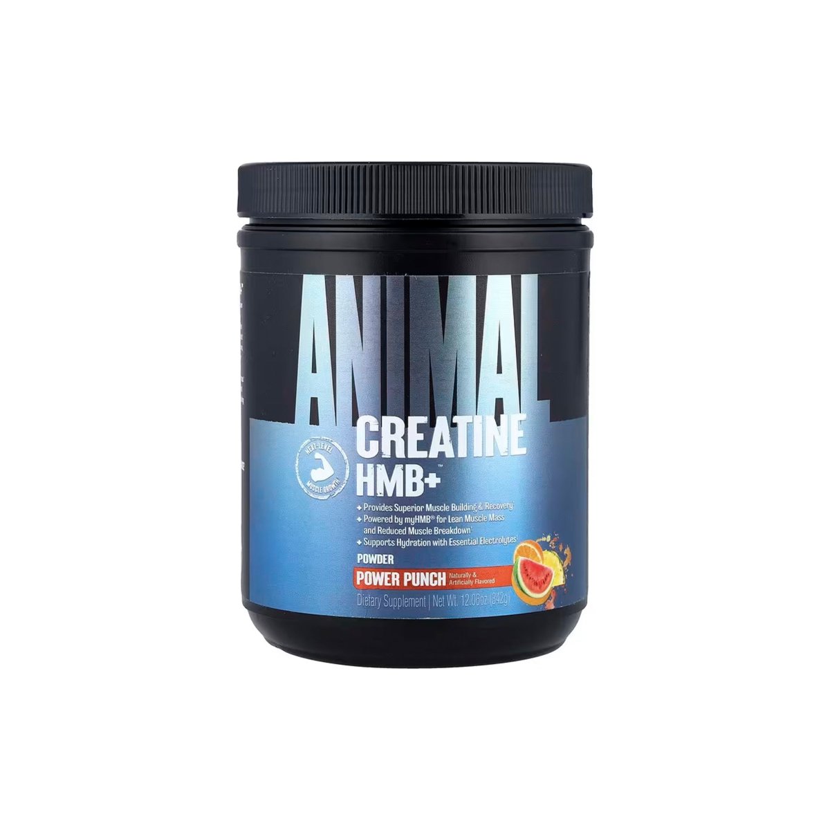 Universal Nutrition Animal Creatine HMB+ – Strength, Recovery & Power Formula – Power Punch Flavor – 342 g - endnutrition.com
