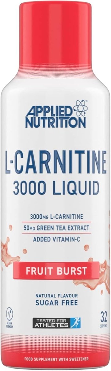Applied Nutrition L - Carnitine 3000 & Green Tea Fruit Burst 480ml | Fat Metabolism & Energy - END Nutrition