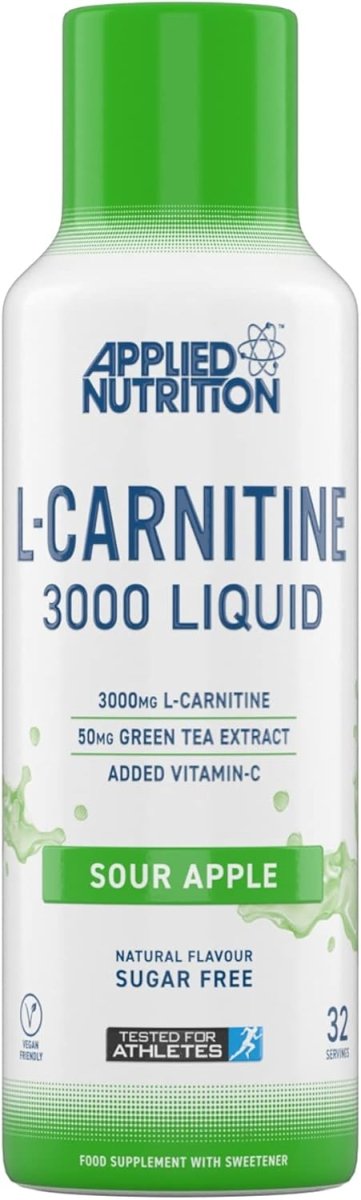 Applied Nutrition L - Carnitine 3000 & Green Tea Sour Apple 480ml - END Nutrition