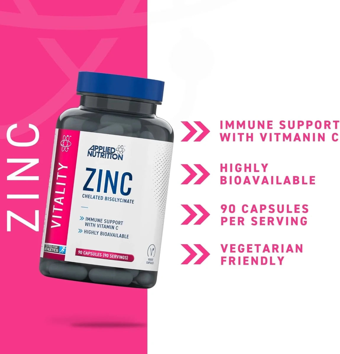 Applied Nutrition Zinc 15 mg | Immune, Skin, Hair & Nail Support - END Nutrition