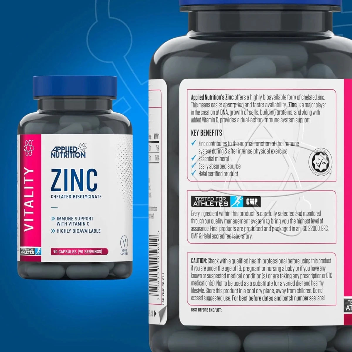 Applied Nutrition Zinc 15 mg | Immune, Skin, Hair & Nail Support - END Nutrition