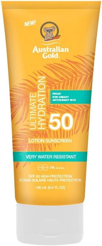 Australian Gold Ultimate Hydration Sunscreen Lotion SPF 50 | 100 ml