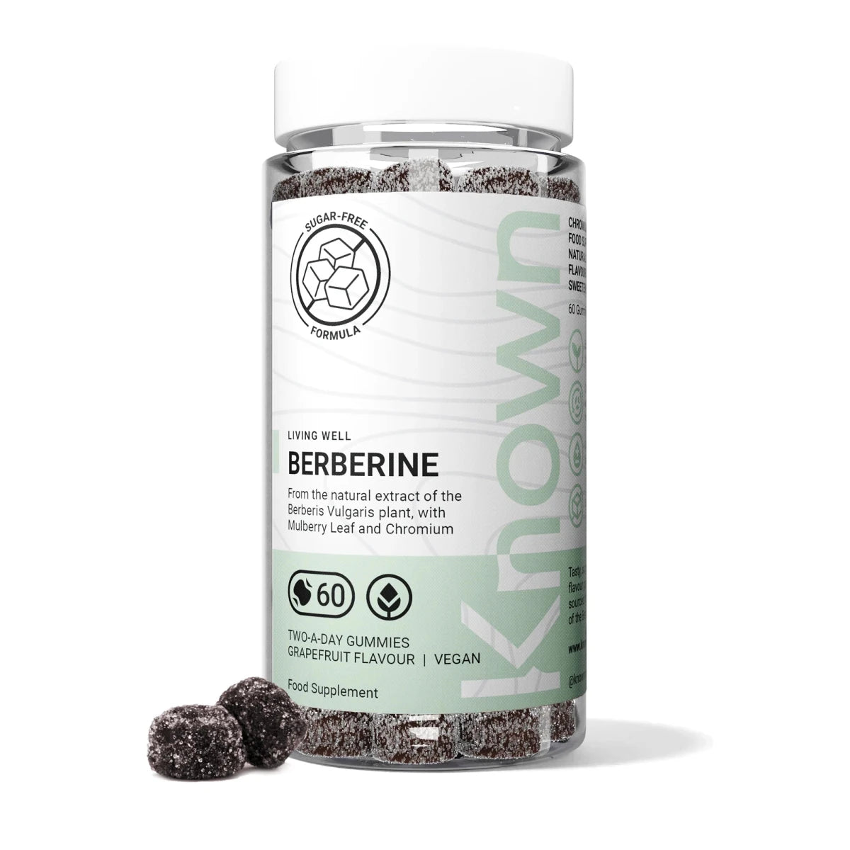 Known Berberine Gummies - Vegan | 25mg Berberine – Sugar Free – Metabolic Health & Blood Sugar Support - END Nutrition