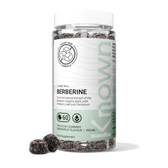 Known Berberine Gummies - Vegan | 250mg Berberine With Chromium– Sugar Free – GLP-1 Support, Metabolic Health & Blood Sugar Support