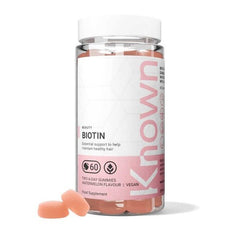 Known Biotin Gummies | Watermelon, 10,000µg Biotin  | Vegan Gummies, Plant-based , Hair & Nail Support
