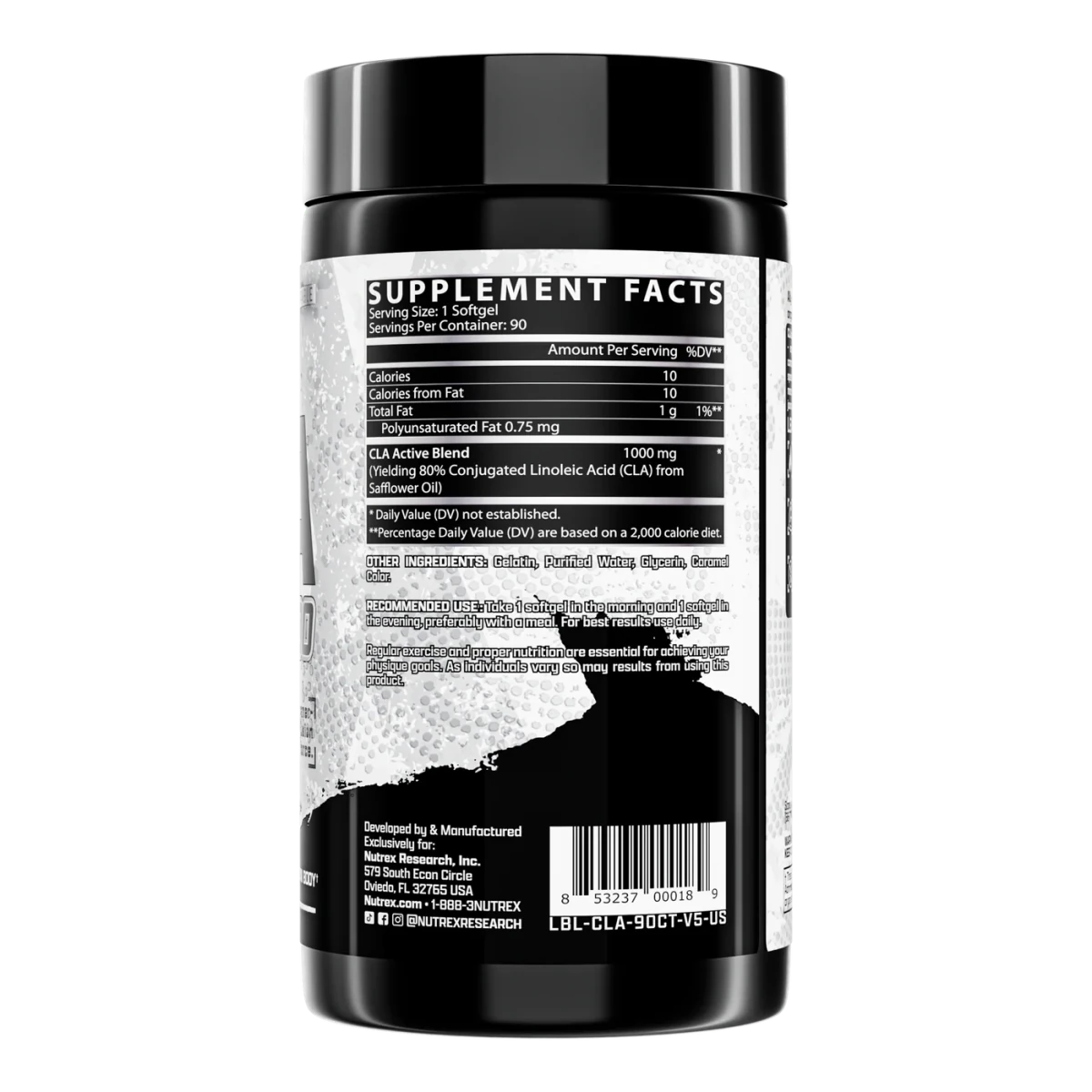 Nutrex CLA 1000 mg 90 Soft Gels | Stimulant‑Free Weight Loss & Metabolism Support - END Nutrition
