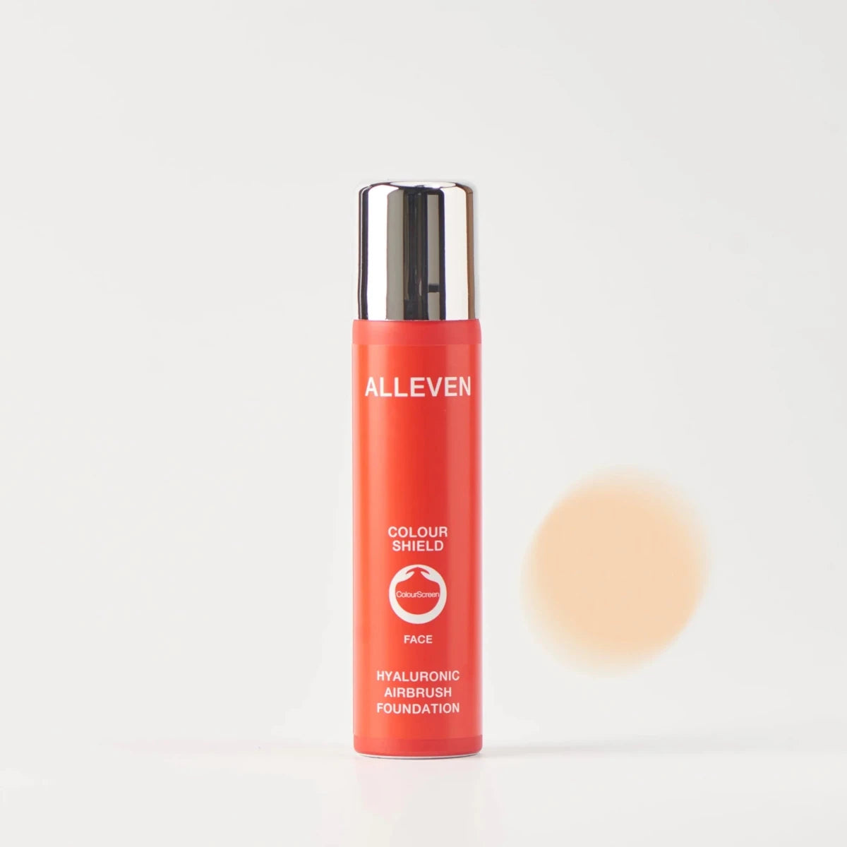ALLEVEN Colour Shield Face Hyaluronic Airbrush Foundation Spray – Pearl– Hydrating, Antioxidant & HD Pigment Coverage – 75 ml - END Nutrition