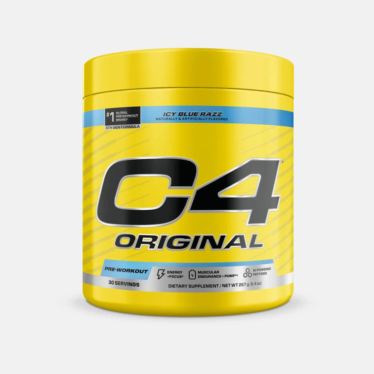 Cellucor C4 Original Pre‑Workout – Icy Blue Razz – 282 g – Explosive Energy & EnduranceCellucor C4 Original Pre‑Workout – Icy Blue Razz – 282 g - Endnutrition.com