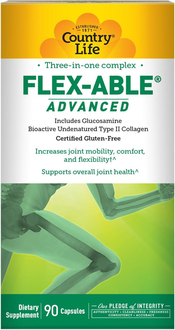 Country Life Flex‑Able Advanced 90 Capsules | Joint Comfort ...