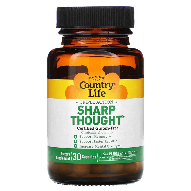 Country Life Sharp Thought 30 Capsules | Memory & Cognitive Support - END Nutrition