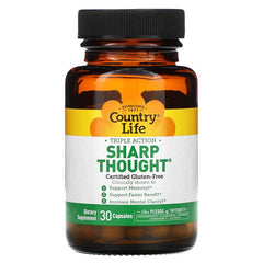 Country Life Sharp Thought 30 Capsules | Memory & Cognitive Support