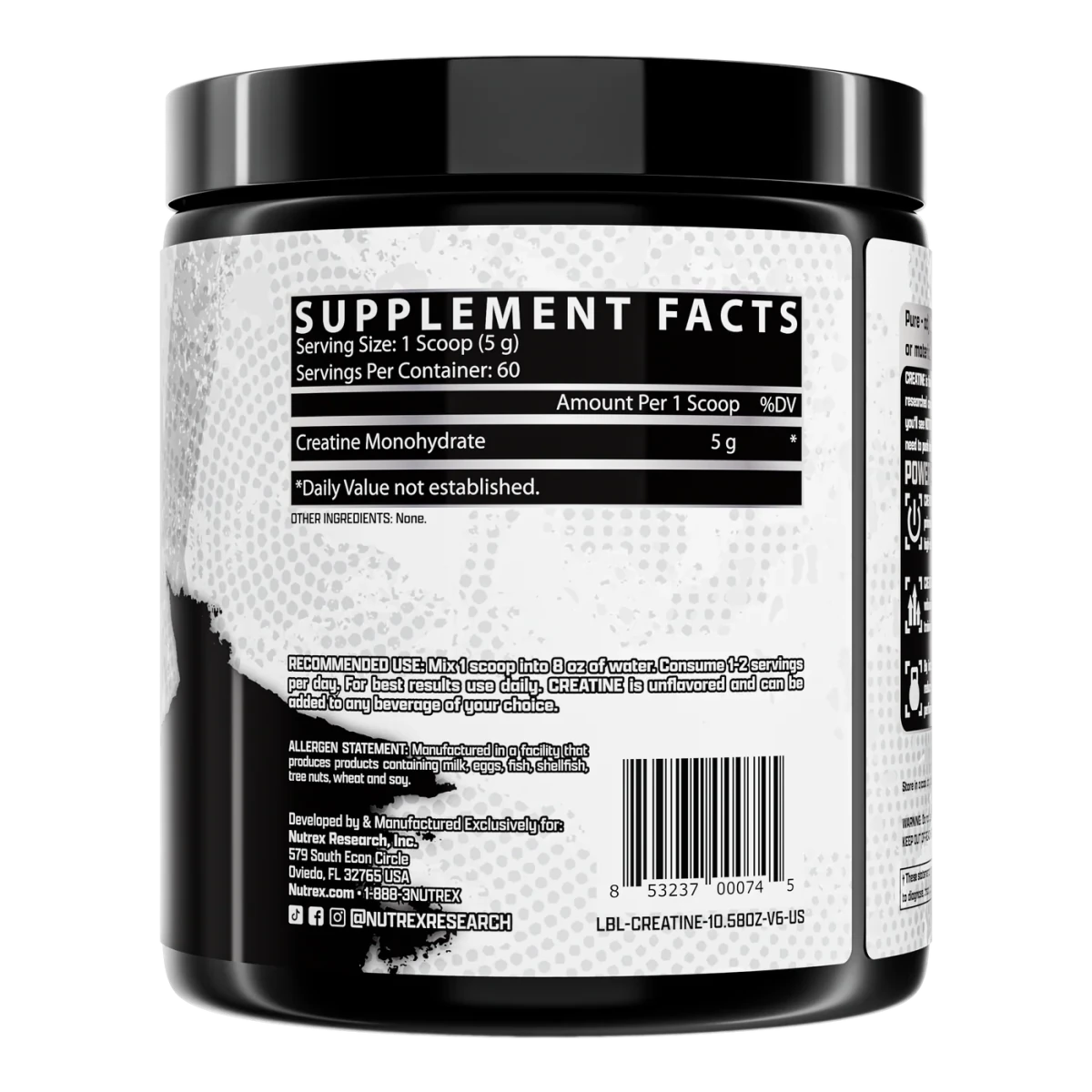 Nutrex Creatine Monohydrate – Pure Micronized Powder – Strength, Power & Recovery Support – 300 g - END General Trading
