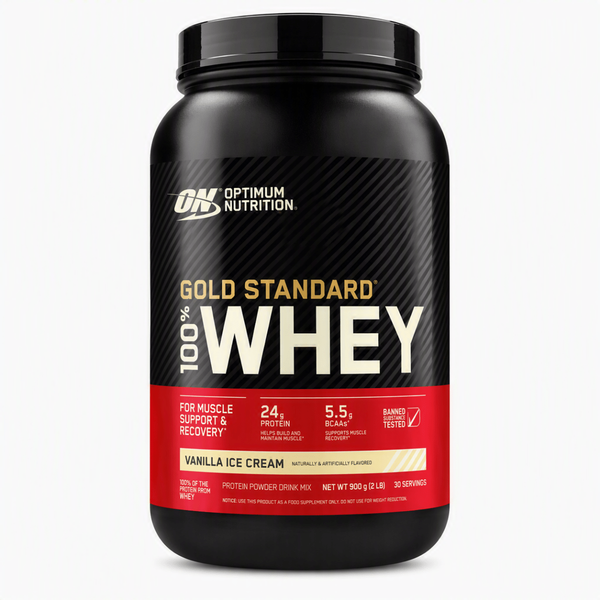 Optimum Nutrition Gold Standard 100% Whey Protein Vanilla Ice Cream | Muscle Building & Recovery - endnutrition.com
