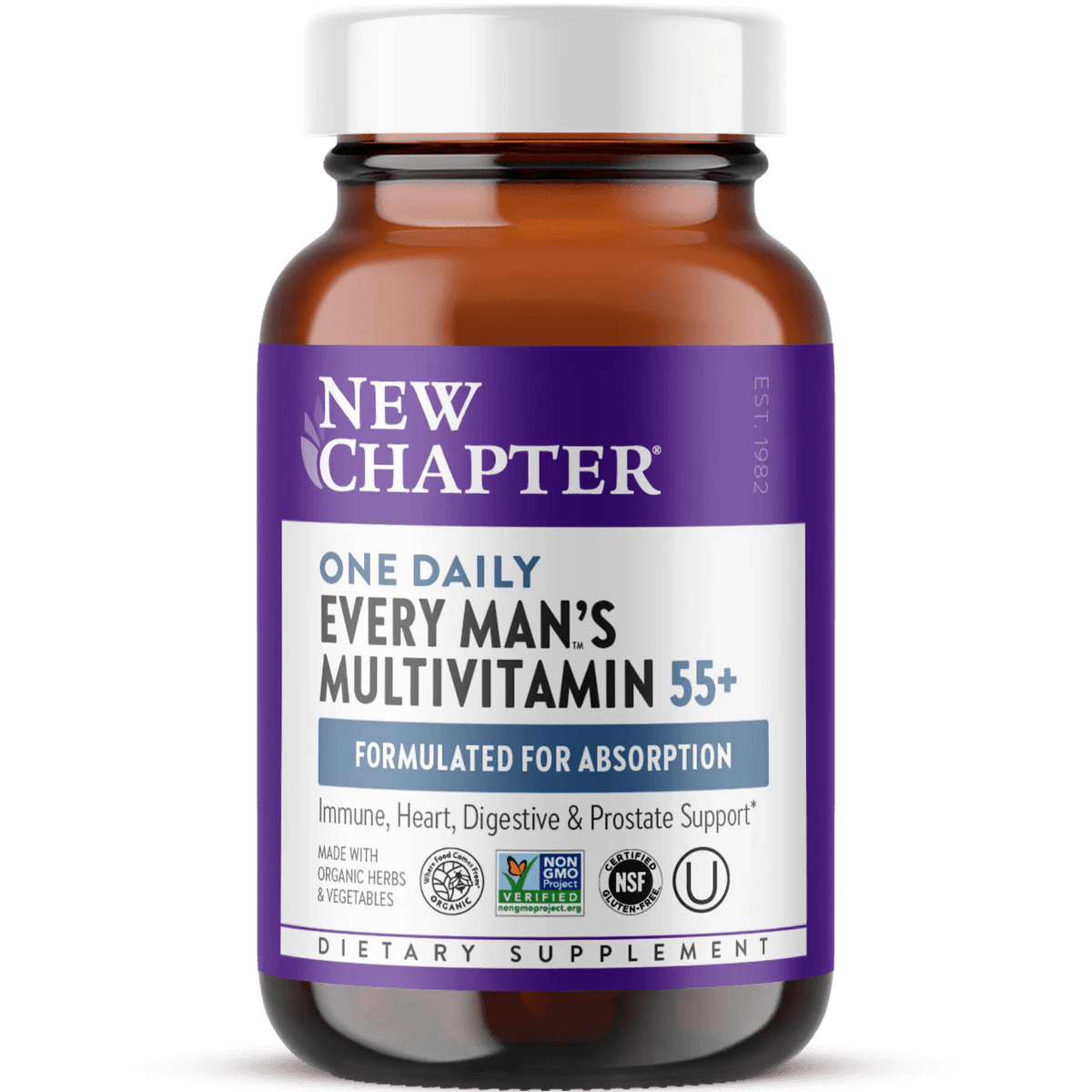 New Chapter Every Man’s One Daily 55+ Multivitamin 30 Tablet - Endnutrition.com